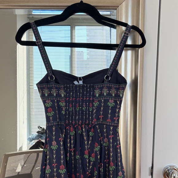 NWT Hill House Margot Navy Floral Midi Dress - Picture 6 of 7